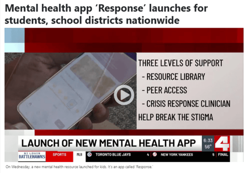 Mental health app ‘Response’ launches for students, school districts nationwide